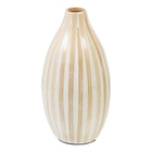 Vase Beige Bambus 15 x 15 x 30 cm