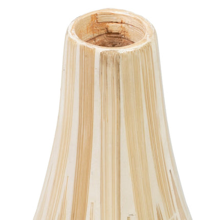 Vase 15 x 15 x 44 cm Beige Bambus
