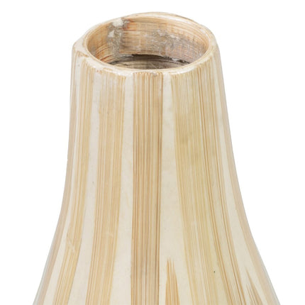 Vase 18 x 18 x 52 cm Beige Bambus