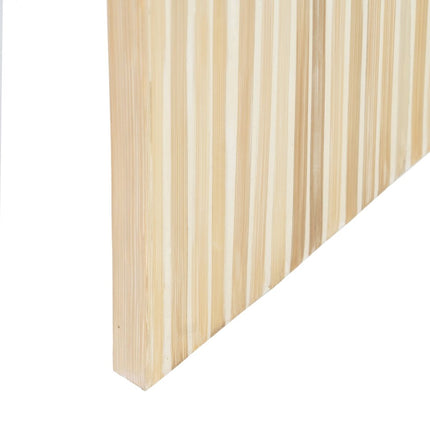 Beistelltisch 56 x 46 x 58 cm Beige Bambus Holz MDF