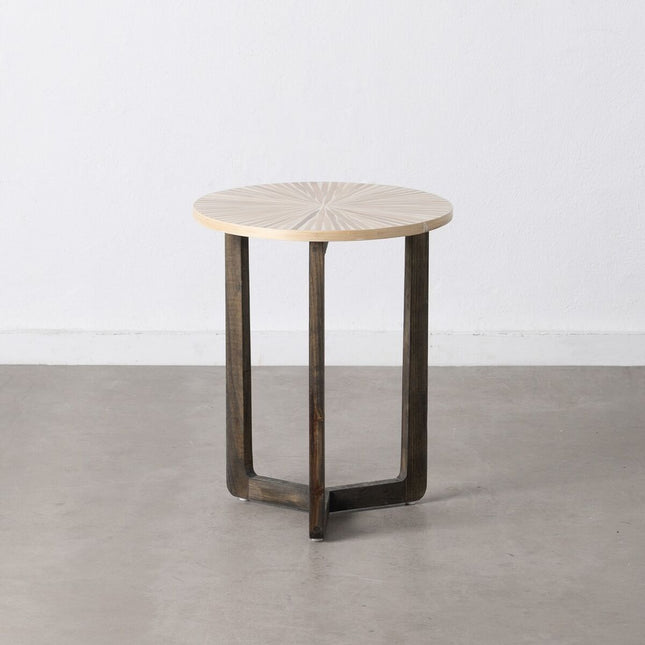 Beistelltisch Beige Bambus 45 x 45 x 55 cm Holz MDF