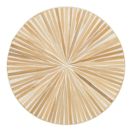 Beistelltisch Beige Bambus 45 x 45 x 55 cm Holz MDF