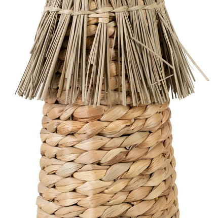 Vase natürlich 12 x 12 x 40 cm Naturfaser