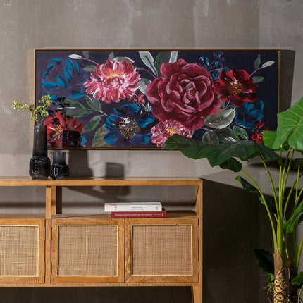 Bild 135 x 3,5 x 55 cm Leinwand Blomster