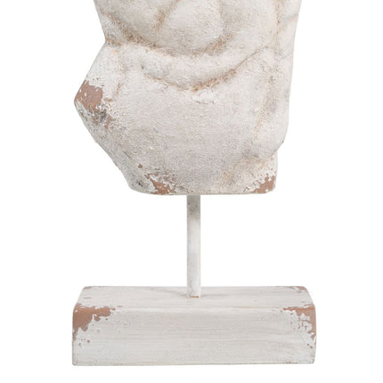 Skulptur Büste 38 x 16 x 68 cm Weiß
