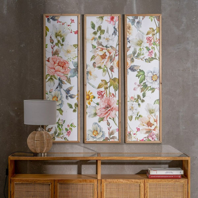 Leinwand Blomster 102 x 1,8 x 120 cm (3 Stück)