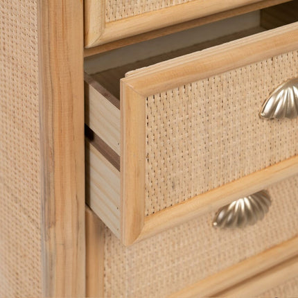 Schubladenschrank SAPHIRA 44 x 35 x 100 cm natürlich DMF