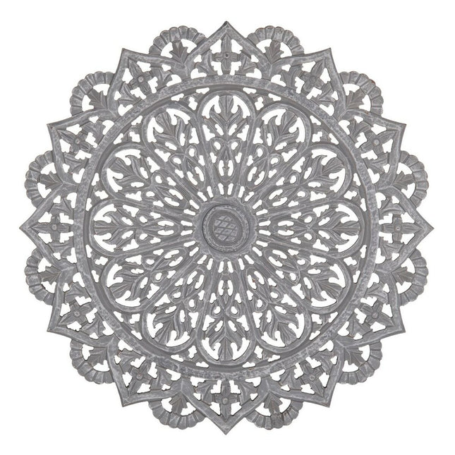 Wanddekoration Grau 60 x 1 x 60 cm DMF