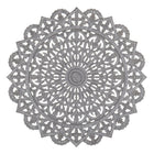Wanddekoration Grau 60 x 1 x 60 cm DMF