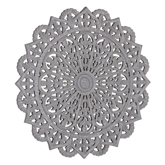 Wanddekoration Grau 60 x 1 x 60 cm DMF