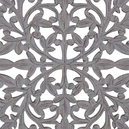 Wanddekoration Grau 60 x 1 x 60 cm DMF