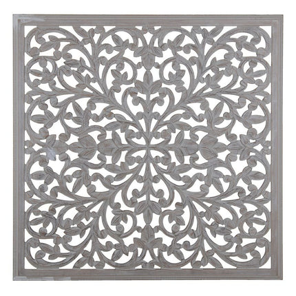 Wanddekoration Grau 90 x 1 x 90 cm DMF