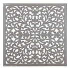 Wanddekoration Grau 90 x 1 x 90 cm DMF