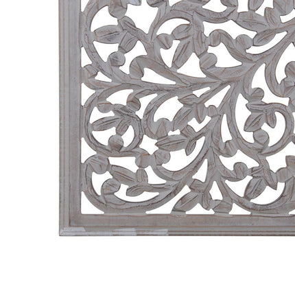 Wanddekoration Grau 90 x 1 x 90 cm DMF