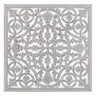 Wanddekoration Weiß 60 x 1 x 60 cm DMF