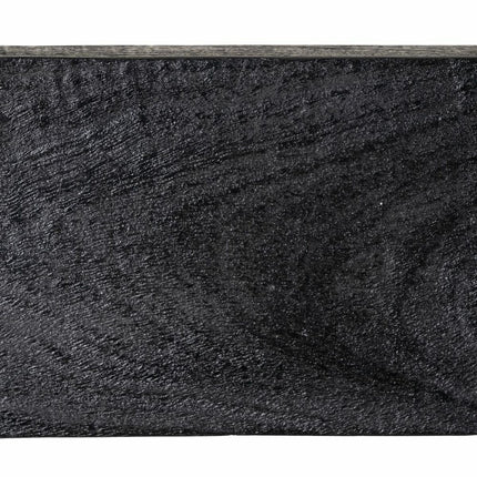 Regal 40 x 18 x 28 cm Schwarz Holz Haut