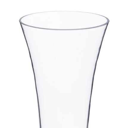 Vase 15 x 11 x 35,5 cm Kristall Durchsichtig