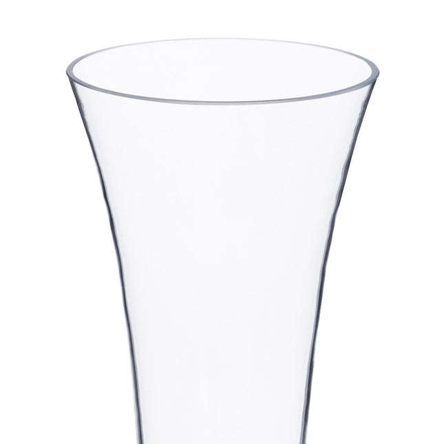 Vase 15 x 11 x 35,5 cm Kristall Durchsichtig