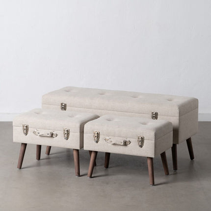 Truhe synthetische Stoffe Holz