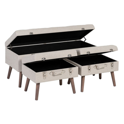 Truhe synthetische Stoffe Holz