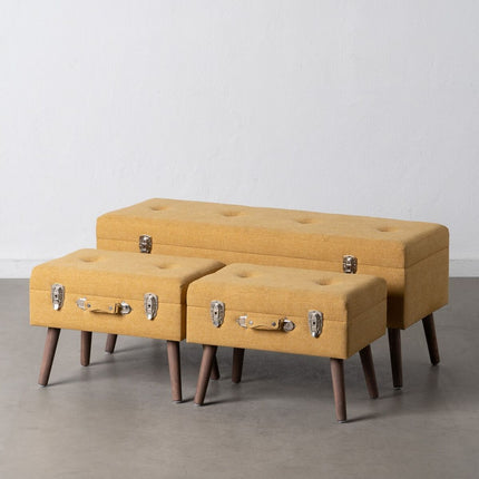 Truhe synthetische Stoffe Holz