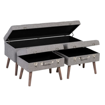 Truhe synthetische Stoffe Holz