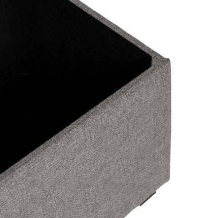Truhe 102 x 41 x 43 cm synthetische Stoffe Holz