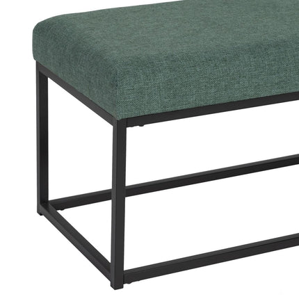 Hocker synthetische Stoffe Metall grün 120 x 40 x 45 cm