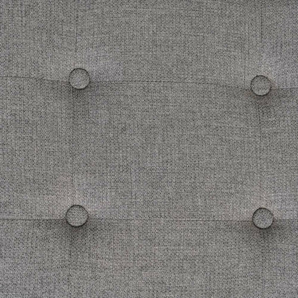 Hocker 120 x 40 x 50 cm synthetische Stoffe Grau Holz