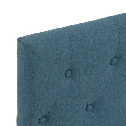 Kopfende des Betts 162 x 10 x 120 cm Blau Holz
