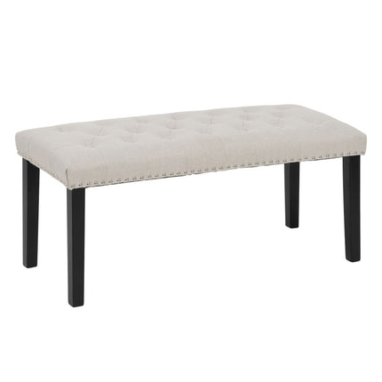 Hocker 115 x 44 x 43 cm Beige Holz