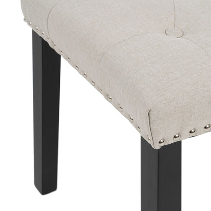 Hocker 115 x 44 x 43 cm Beige Holz