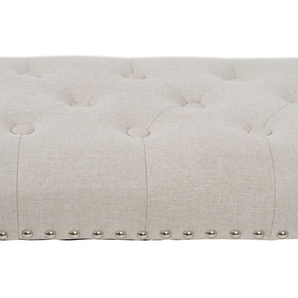 Hocker 115 x 44 x 43 cm Beige Holz