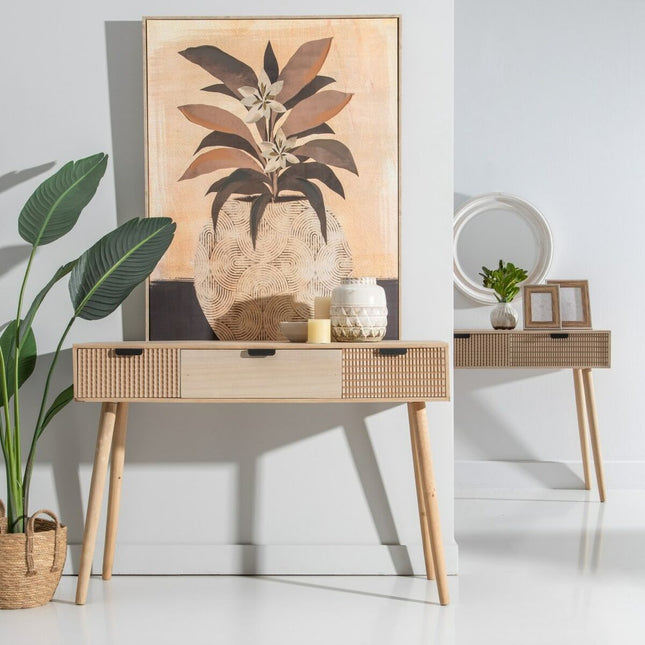 Eingangsbereich COFFEE 110 x 40 x 77 cm Holz Kaffee DMF