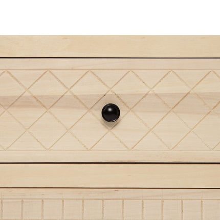 TV-Möbel MARIE 140 x 40 x 55 cm natürlich Holz Holz MDF
