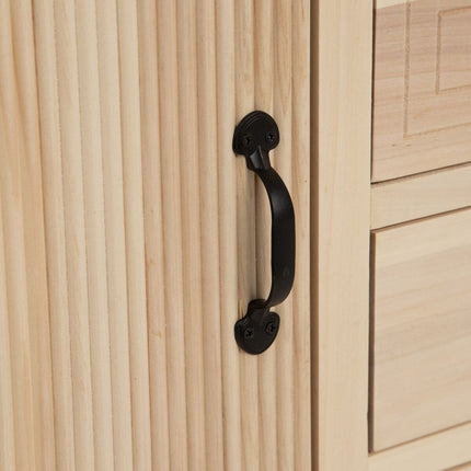 Anrichte MARIE natürlich Holz 140 x 40 x 76 cm DMF