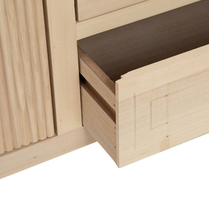 Anrichte MARIE natürlich Holz 140 x 40 x 76 cm DMF