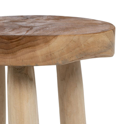 Hocker AKAR natürlich Teakholz 30 x 30 x 45 cm