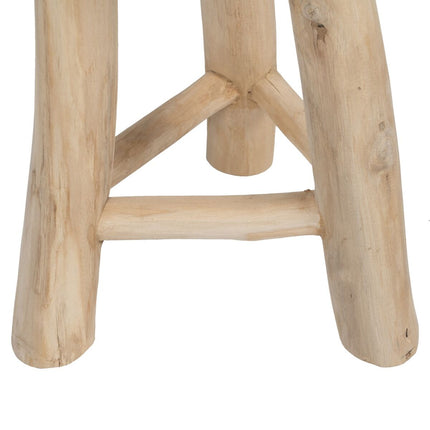 Hocker AKAR natürlich Teakholz 30 x 30 x 45 cm