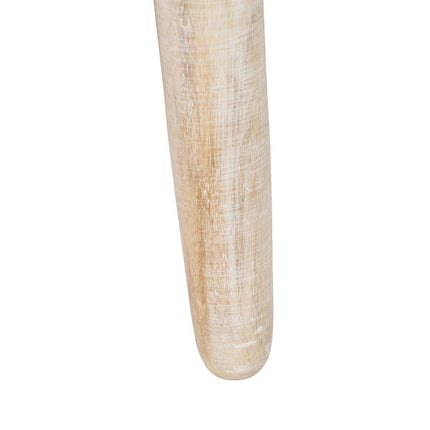 Beistelltisch 45 x 45 x 53 cm Weiß Mango-Holz