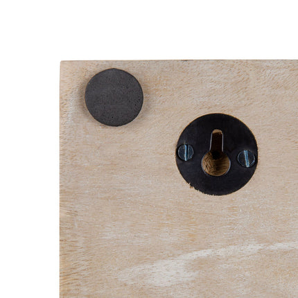 Wandgarderobe 45,5 x 7 x 15 cm Metall Holz