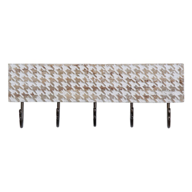 Wandgarderobe 46 x 7 x 16,5 cm Metall Holz