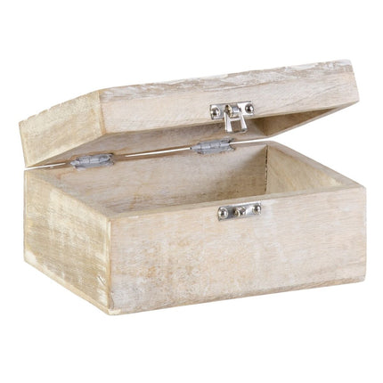 Dekorative Box 23 x 18 x 12 cm Mango-Holz (3 Stücke)