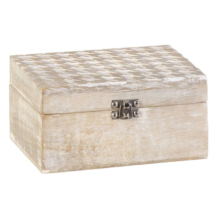 Dekorative Box 23 x 18 x 12 cm Mango-Holz (3 Stücke)