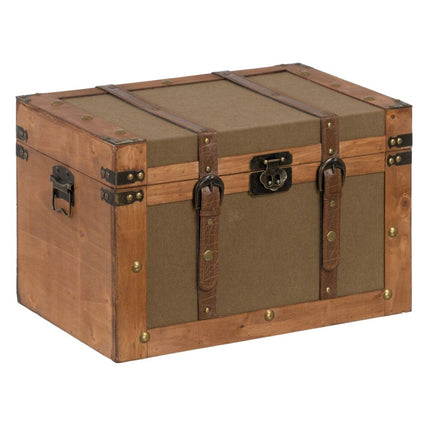 Truhensatz 45 x 30 x 29 cm synthetische Stoffe Holz (2 Stücke)