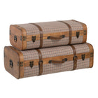 Truhensatz 80 x 41,5 x 25 cm synthetische Stoffe Holz Bilder (2 Stücke)