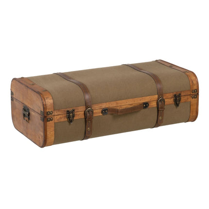 Truhensatz 80 x 41,5 x 25 cm synthetische Stoffe Holz (2 Stücke)