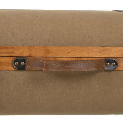 Truhensatz 80 x 41,5 x 25 cm synthetische Stoffe Holz (2 Stücke)