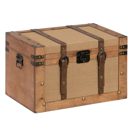 Truhensatz 45 x 30 x 29 cm synthetische Stoffe Holz (2 Stücke)