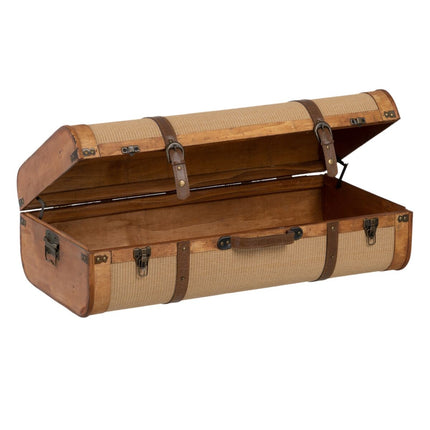 Truhensatz 80 x 41,5 x 25 cm synthetische Stoffe Holz (2 Stücke)